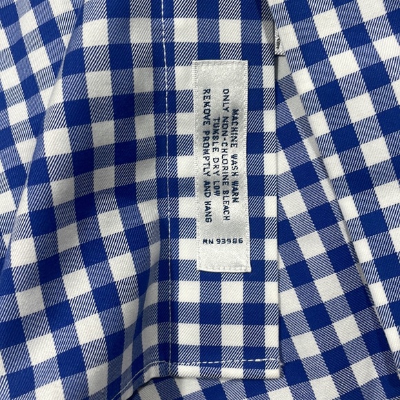 Brooks Brothers 16.5 - 34 Blue Gingham Shirt - Picture 3 of 5